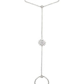 0.15ct 14k White Gold Diamond Sun Bracelet